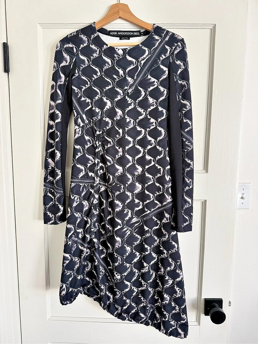 ADSB Andersson Bell Abstract Long Sleeve Dress in XS